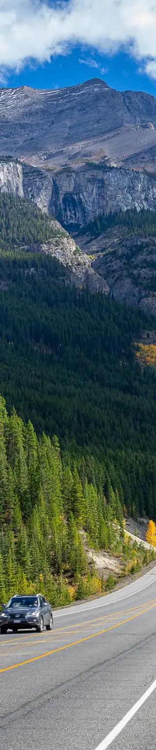 Fahre über den berühmten Icefields Parkway